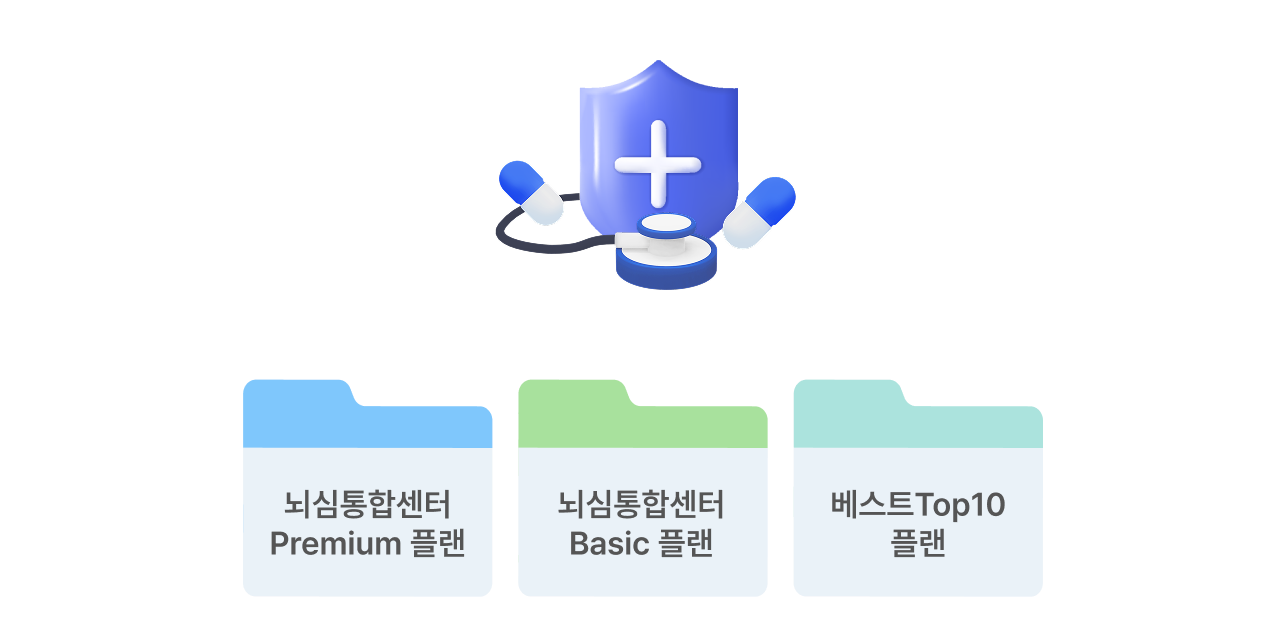 undefined 뇌심장통합센터 premium 플랜, 뇌심통합센터 basic플랜, 베스트 Top10 플랜