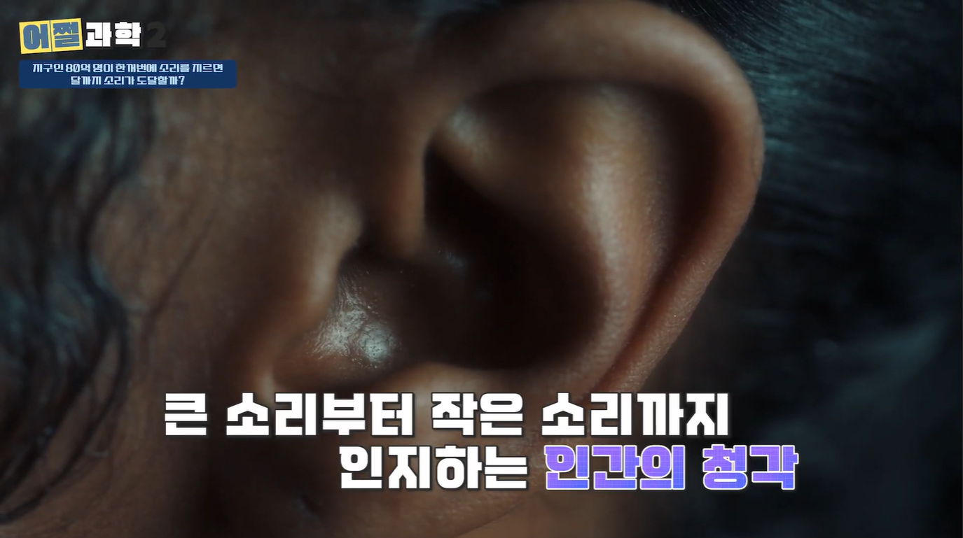 큰 소리부터 작은 소리까지 인지하는 인간의 청각