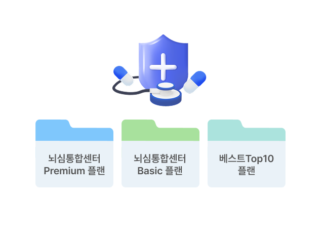 뇌심장통합센터 premium 플랜, 뇌심통합센터 basic플랜, 베스트 Top10 플랜